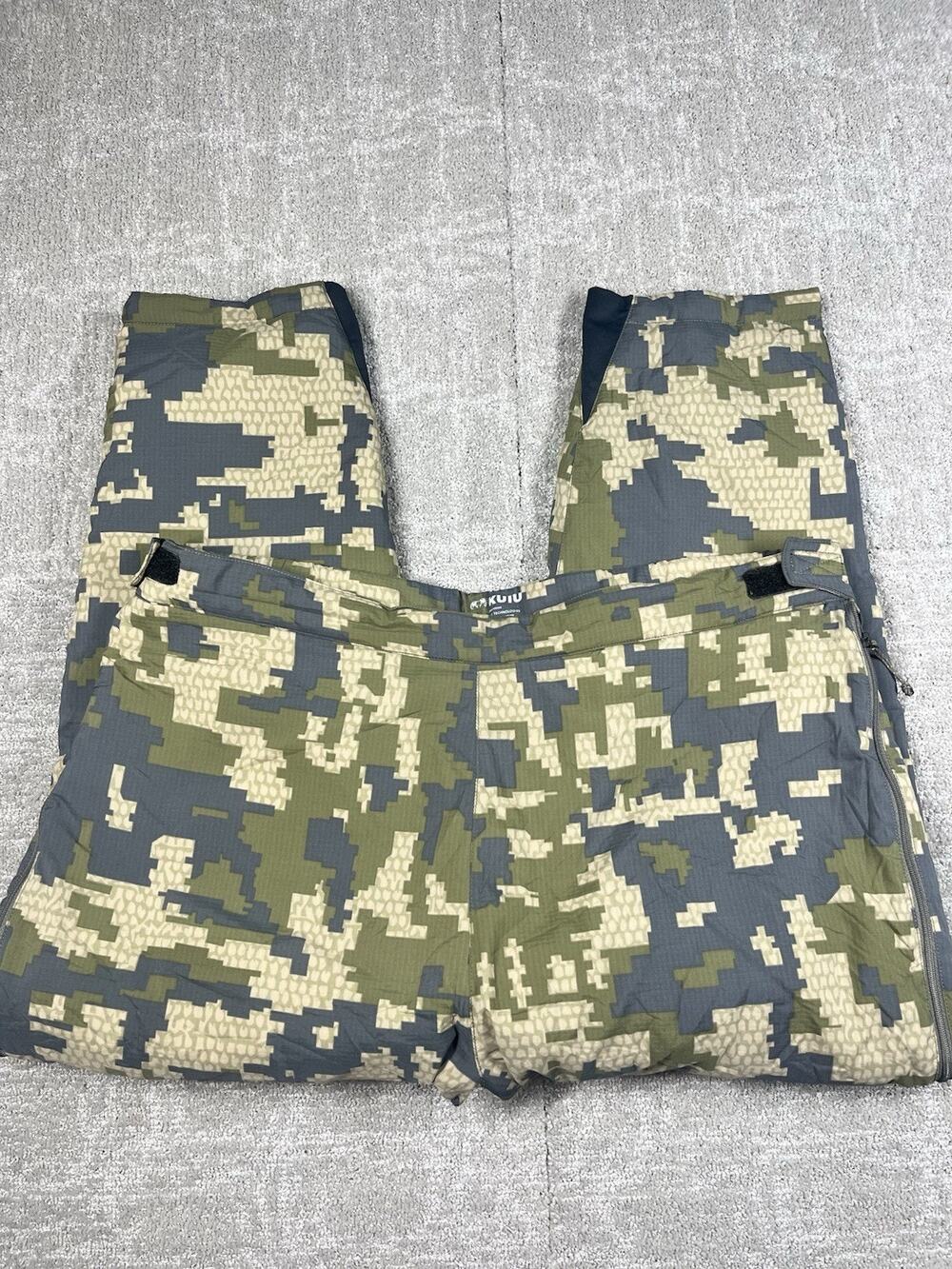 Kuiu Kenai Insulated Puffy Pants Verde Camo Size XL